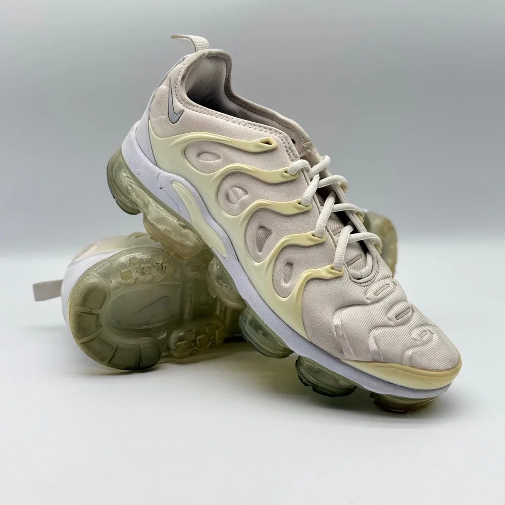 Nike Air VaporMax Plus White Pure Platinum Mens 10 Sneaker 924453-100